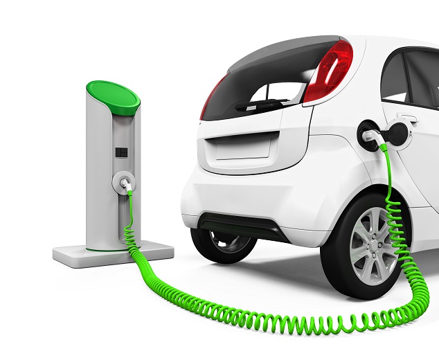 borne recharge voiture electrique main